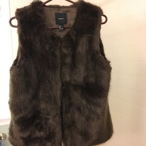 Faux fur vest